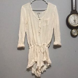 Free people Intimately Cotton loose knit Onsie